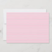 ピンク&ピーチ紙吹雪フォト子供の誕生日パーティー 招待状 (裏面)