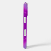 ピンク フクシア パープル フラクタル 光の波 モノグラム Case-Mate iPhoneケース (裏面 / 右)