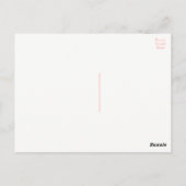 ピンク・フラミンゴさんトロピカル結婚な夏をありがとう ポストカード (裏面)