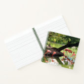 ピンク・フラミンゴ・フロック野生動物写真 ノートブック (内部)