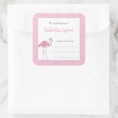 ピンク・フラミンゴ・ブック スクエアシール (バッグ)