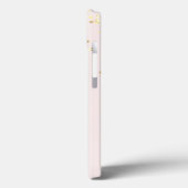 ピンク フラミンゴ 花、金の紙吹雪 Case-Mate iPhoneケース (裏面 / 左)
