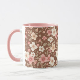 ピンク フラワー コーヒーマグ マグカップ