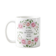 ピンク フラワー 薔薇のリース ハッピー マザーズデー