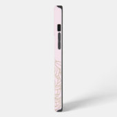 ピンク フラワー iPhone / iPad カバー (左側面)