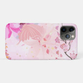 ピンク フローラル Case-Mate iPhoneケース (裏面(横))