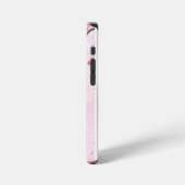ピンク フローラル  iPhoneケース (左側面)