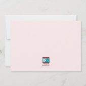 ピンク&ブラウンさくらんぼ花生誕祭パーティー 招待状 (裏面)