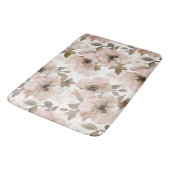 ピンク ブラウンの南西部 フラワーパターン バスマット (アングル)