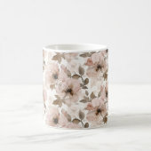 ピンク ブラウンカウガール スサウスウエスタン フローラル コーヒーマグカップ (中央)