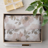 ピンク ブラウンカウガール Southwestern フラワーパターン 薄葉紙 (ギフト)