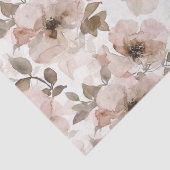 ピンク ブラウンカウガール Southwestern フラワープリント 薄葉紙 (詳細)