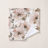 ピンク ブラウンカウガール Southwestern フラワー バスタオルセット (ウォッシュタオル)