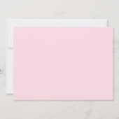 ピンク&ブラウンシェブロン高茶ベビーシャワー招待状 招待状 (裏面)