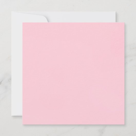 ピンク&ブラウンフローラモダンベビーシャワー招待状 招待状 (裏面)