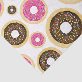 ピンク&ブラウン散水ドーナツ誕生日モダンパーティー 薄葉紙 (詳細)