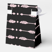 ピンク&ブラックアローズワイルドワンガールバースデーパーティー フェイバーボックス (裏面サイド)