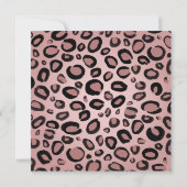 ピンク&ブラックウィスカーワイルドワン誕生日パーティー 招待状 (裏面)