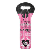 ピンク&ブラックガーリーバースデーパーティーカスタムの年齢