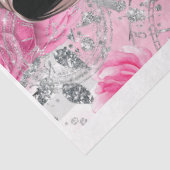 ピンク&ブラックシャビーグラムオートクチュール7デクページ紙 薄葉紙 (詳細)