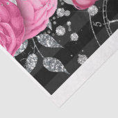 ピンク&ブラックシャビーグラムSG2デコページ紙 薄葉紙 (詳細)