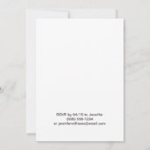 ピンク&ブラックファームアニマルガールバースデーパーティー 招待状 (裏面)