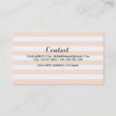 ピンク&ブラックヘナデザイン名刺 名刺 (裏面)