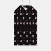 ピンク&ブラックボホワイルドワンガールズバースデーパーティー ギフトタグ (裏面)