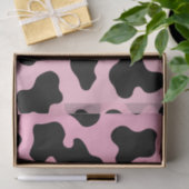 ピンク&ブラック女性のカーボーイラストロデオバチェロレッテ 薄葉紙 (ギフト)