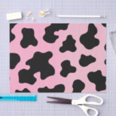 ピンク&ブラック女性のカーボーイラストロデオバチェロレッテ 薄葉紙 (クラフト)