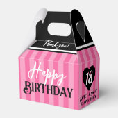 ピンク&ブラック甘いハートピンクスパ写真 フェイバーボックス (裏面サイド)