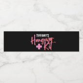 ピンク＆ブラック エマージェンシー二日酔いキット ペットボトルラベル (シングルラベル)