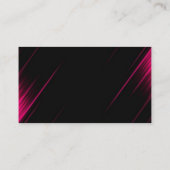 ピンク&ブラック·カリグラティ·コンサルタント 名刺 (裏面)