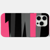 ピンク ブラック グレー Case-Mate iPhoneケース (裏面 (横))