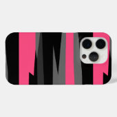 ピンク ブラック グレー Case-Mate iPhoneケース (裏面 (横))