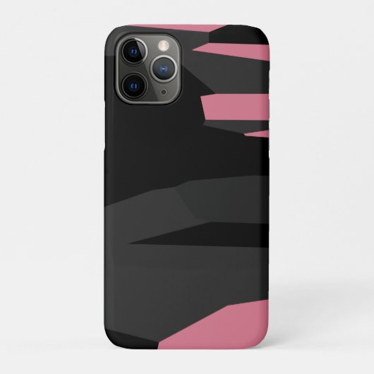 ピンク ブラック グレー Case-Mate iPhoneケース (裏)