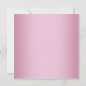 ピンク ブラック ハイ ヒール スイート 16 パーティー 招待状 (裏面)