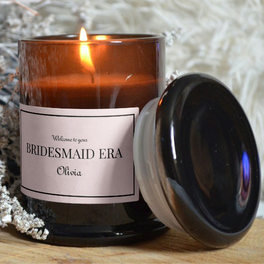 ピンク & ブラック ブライズメイド時代 ラベル ステッカー