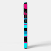 ピンク、ブラック、ブルーの抽象芸術アートプリント Case-Mate iPhoneケース (裏面 / 左)