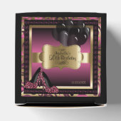 ピンク、ブラック、金ゴールドメタリック – 00誕生日 フェイバーボックス (上部)