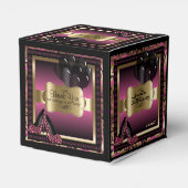 ピンク、ブラック、金ゴールドメタリック – 00誕生日 フェイバーボックス (裏面サイド)