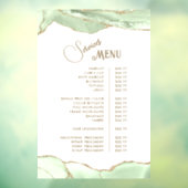 ピンク ブラッシュ アゲート サービス メニュー ウィンドウサイン (シート3)