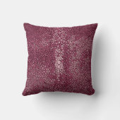 ピンク&ブルゴーニシャグレン クッション (裏面)