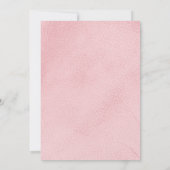 ピンク&ブルゴーニュ女性50th Birthday Party招待状 招待状 (裏面)