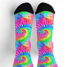 ピンク&ブルーおもしろいレトロガーリー絞り染めらせん状