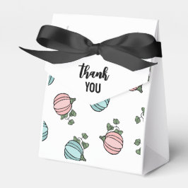 ピンク&ブルーのカボチャ性別が表示ありがとう フェイバーボックス