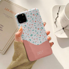 ピンク+ブルーのテラゾー柄がキュート Case-Mate iPhone 14ケース