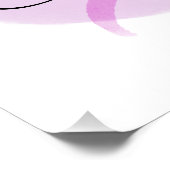 ピンク&ブルーの水色は常に優しい引用文 ポスター (コーナー)