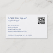 ピンク&ブルーシーシェルの名刺 名刺 (裏面)