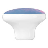 ピンク&ブルースターリーコズミックコットンキャンディースカイ セラミックノブ (側面)